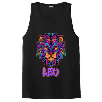 Colorful Abstract Lion Leo Zodiac PosiCharge Competitor Tank