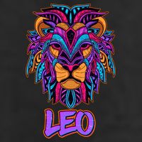 Colorful Abstract Lion Leo Zodiac Hat