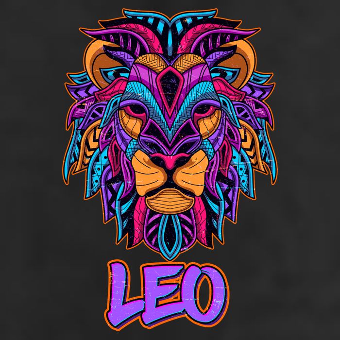 Colorful Abstract Lion Leo Zodiac Hat