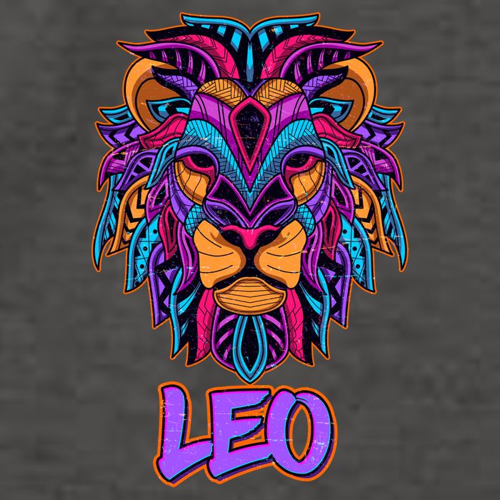 Colorful Abstract Lion Leo Zodiac Vector Backpack