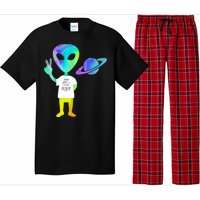 Colorful Alien Storm Area 51 Funny Pajama Set