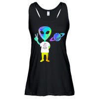 Colorful Alien Storm Area 51 Funny Ladies Essential Flowy Tank