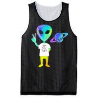 Colorful Alien Storm Area 51 Funny Mesh Reversible Basketball Jersey Tank