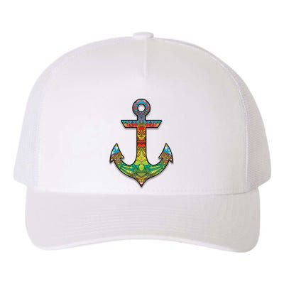 Colorful Anchor Yupoong Adult 5-Panel Trucker Hat