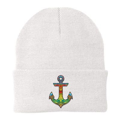 Colorful Anchor Knit Cap Winter Beanie