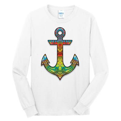 Colorful Anchor Tall Long Sleeve T-Shirt