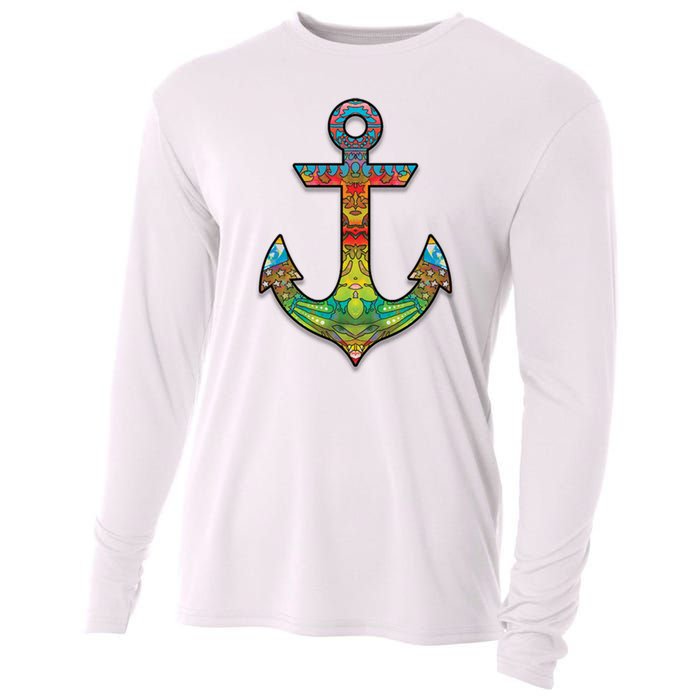 Colorful Anchor Cooling Performance Long Sleeve Crew