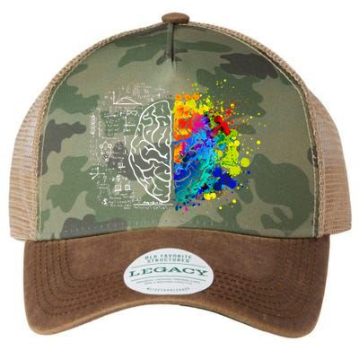 Colorful Art and Science Of The Brain Legacy Tie Dye Trucker Hat