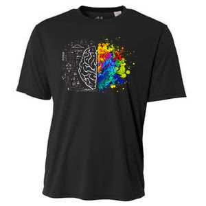 Colorful Art and Science Of The Brain Cooling Performance Crew T-Shirt