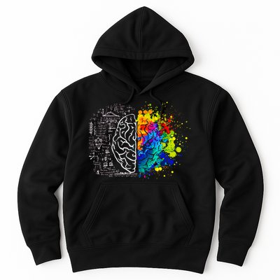 Colorful Art and Science Of The Brain Hoodie