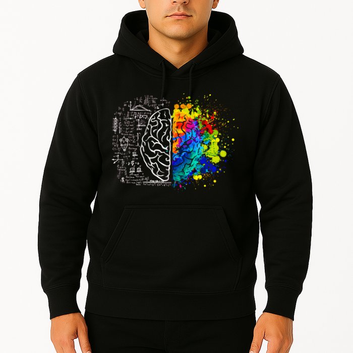 Colorful Art and Science Of The Brain Hoodie