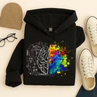 Colorful Art and Science Of The Brain Hoodie