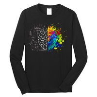 Colorful Art and Science Of The Brain Long Sleeve Shirt