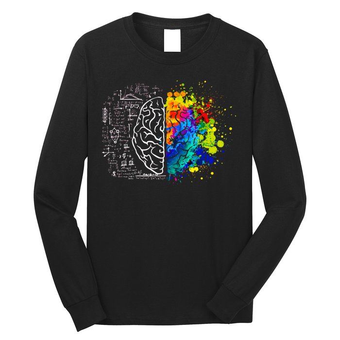 Colorful Art and Science Of The Brain Long Sleeve Shirt