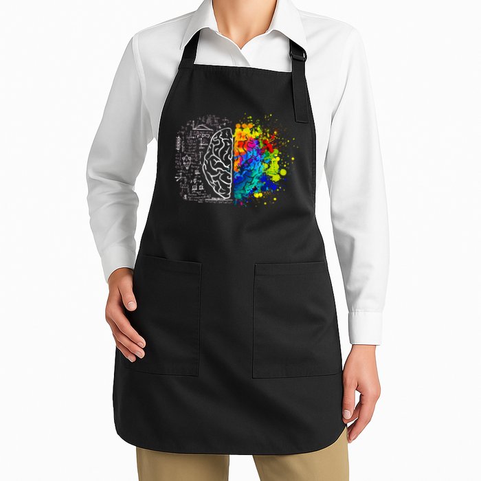 Colorful Art and Science Of The Brain Apron