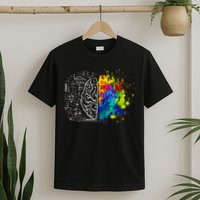 Colorful Art and Science Of The Brain T-Shirt