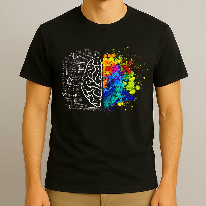 Colorful Art and Science Of The Brain T-Shirt