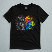 Colorful Art and Science Of The Brain T-Shirt
