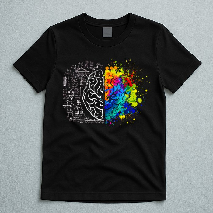 Colorful Art and Science Of The Brain T-Shirt