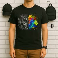 Colorful Art and Science Of The Brain T-Shirt