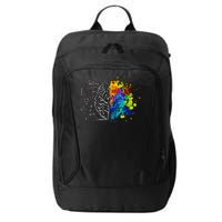 Colorful Art and Science Of The Brain City Backpack