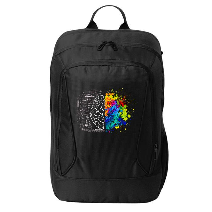 Colorful Art and Science Of The Brain City Backpack