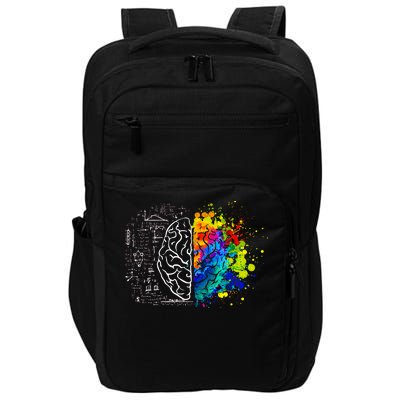 Colorful Art and Science Of The Brain Impact Tech Backpack