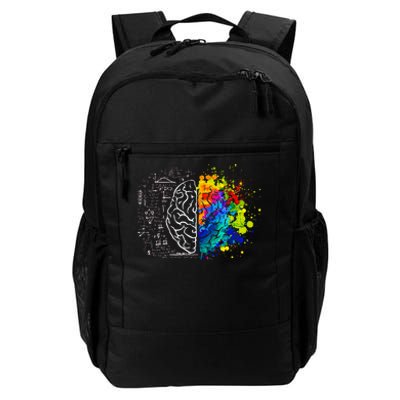 Colorful Art and Science Of The Brain Daily Commute Backpack