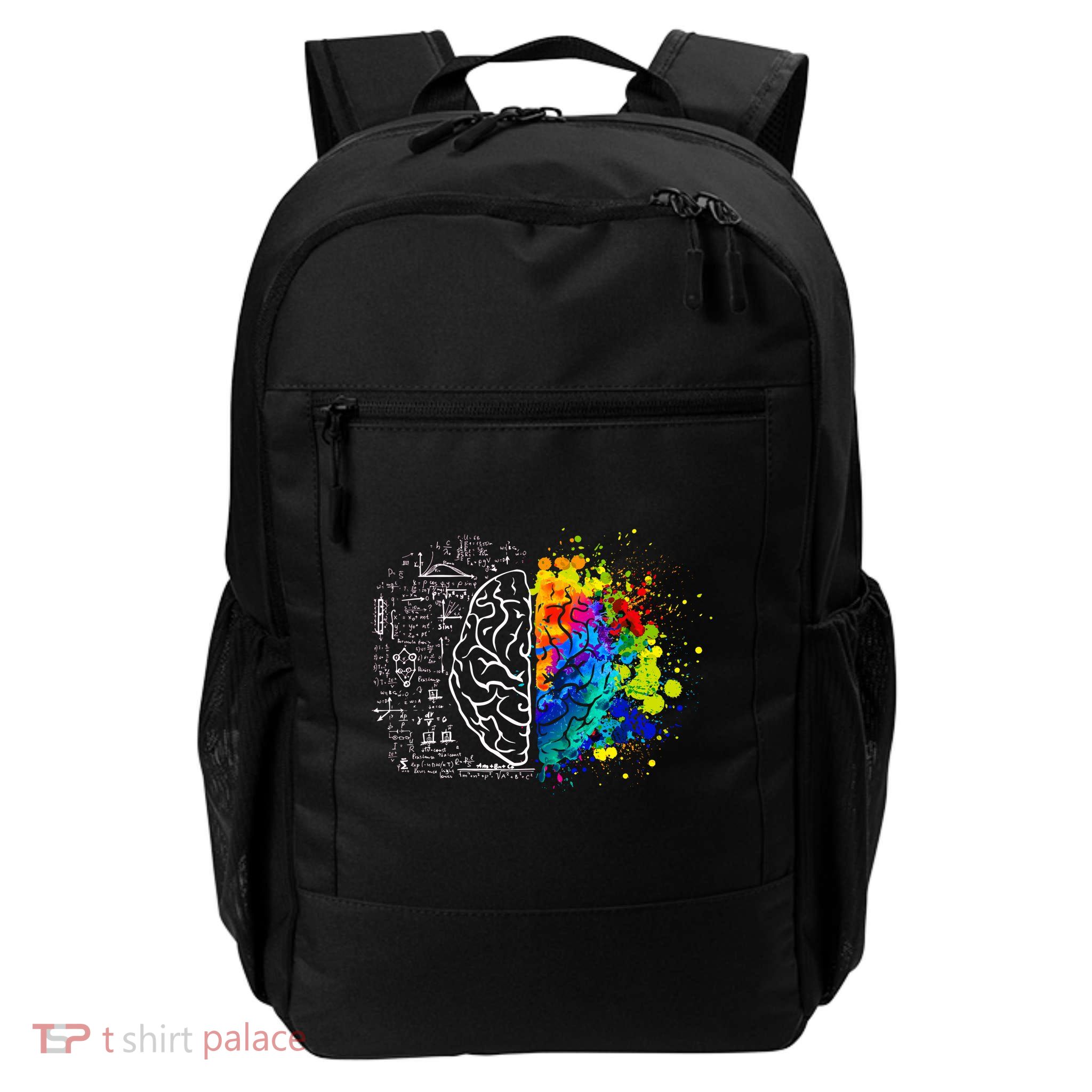 Colorful Art and Science Of The Brain Daily Commute Backpack