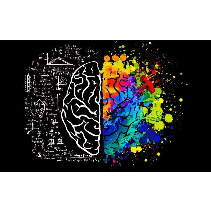 Colorful Art and Science Of The Brain Bumper Sticker