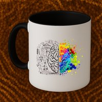 Colorful Art and Science Of The Brain Mug
