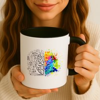 Colorful Art and Science Of The Brain Mug