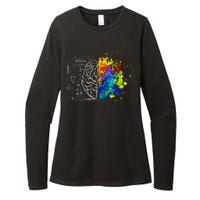 Colorful Art and Science Of The Brain Womens CVC Long Sleeve Shirt