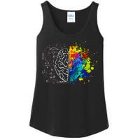 Colorful Art and Science Of The Brain Ladies Essential Tank