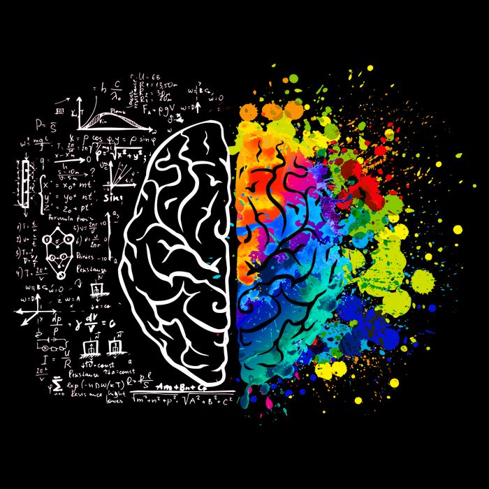Colorful Art and Science Of The Brain Flat Bill Trucker Hat