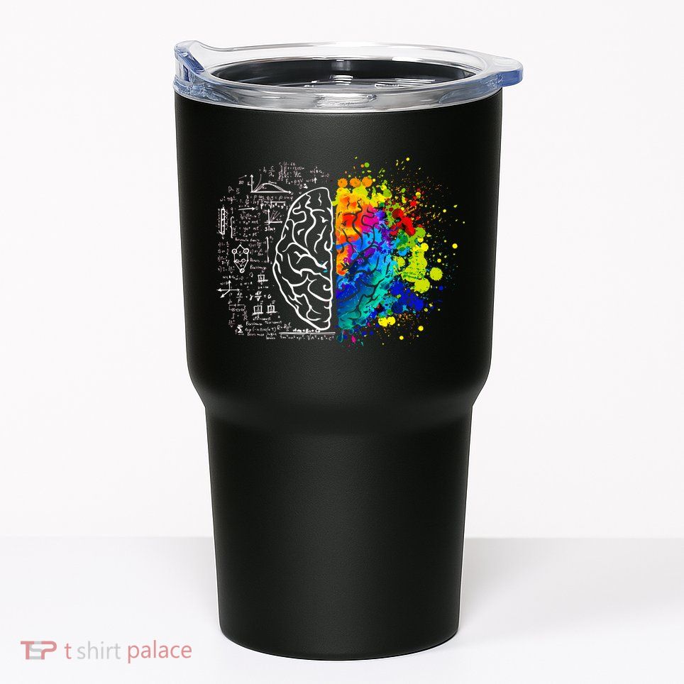 Colorful Art and Science Of The Brain Tumbler