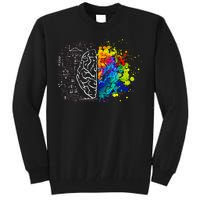 Colorful Art and Science Of The Brain Tall Sweatshirt