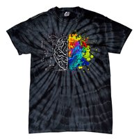 Colorful Art and Science Of The Brain Tie-Dye T-Shirt