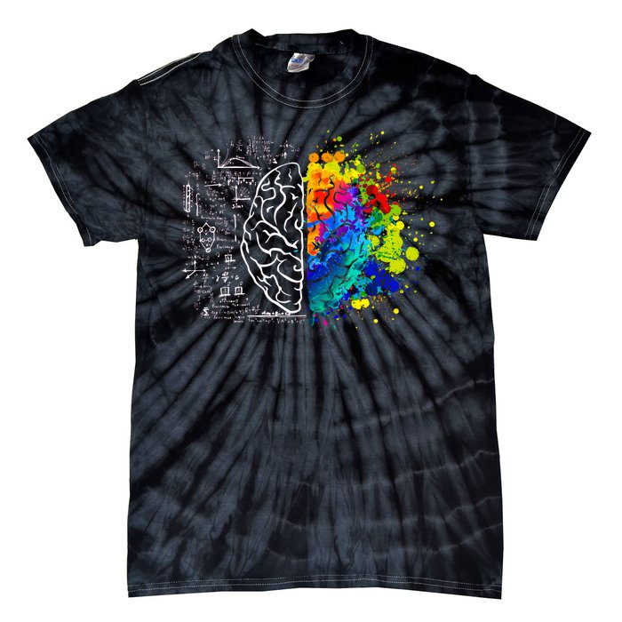 Colorful Art and Science Of The Brain Tie-Dye T-Shirt