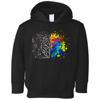 Colorful Art and Science Of The Brain Toddler Hoodie