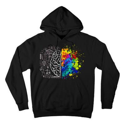 Colorful Art and Science Of The Brain Tall Hoodie