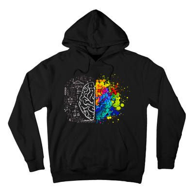 Colorful Art and Science Of The Brain Tall Hoodie