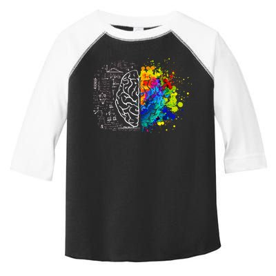 Colorful Art and Science Of The Brain Toddler Fine Jersey T-Shirt