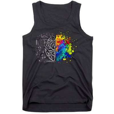 Colorful Art and Science Of The Brain Tank Top