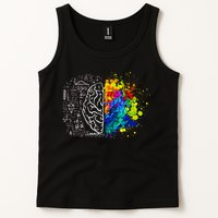 Colorful Art and Science Of The Brain Tank Top