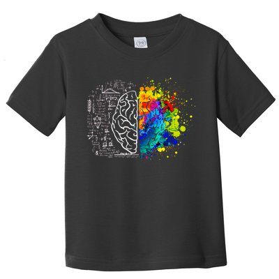 Colorful Art and Science Of The Brain Toddler T-Shirt