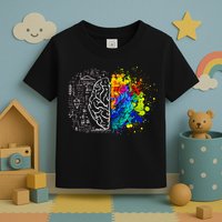 Colorful Art and Science Of The Brain Toddler T-Shirt