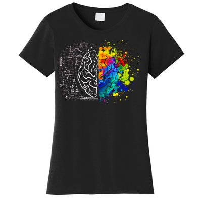 Colorful Art and Science Of The Brain Women's T-Shirt