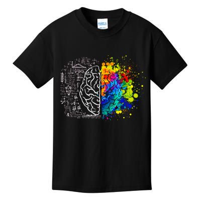 Colorful Art and Science Of The Brain Kids T-Shirt