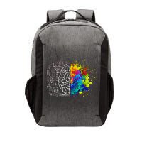 Colorful Art and Science Of The Brain Vector Backpack